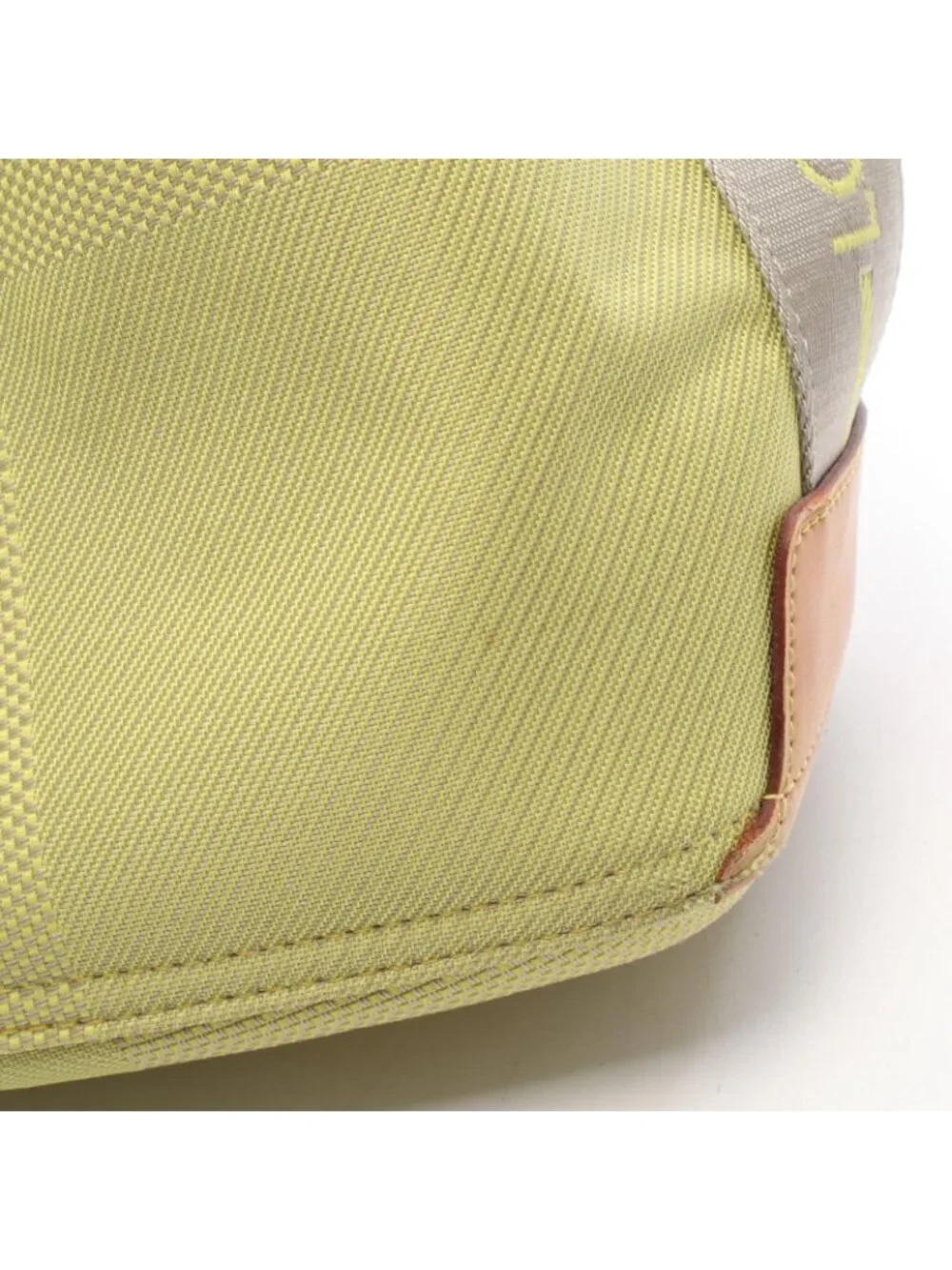 Louis Vuitton Shoulder Bag Volunteer Lime Nylon Leather Damier Jean